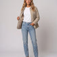 Quilted Jacket with Shirt Collar