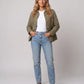 Quilted Jacket with Shirt Collar