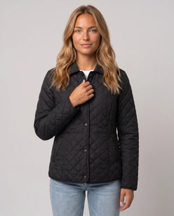 Quilted Jacket with Shirt Collar
