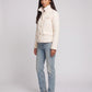 Quilted Jacket with Shirt Collar and Gold Poppers