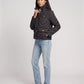 Quilted Jacket with Shirt Collar and Gold Poppers