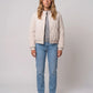 Quilted Jacket with Funnel Collar and Poppers