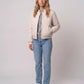 Quilted Jacket with Funnel Collar and Poppers