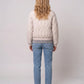 Quilted Jacket with Funnel Collar and Poppers
