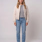 Quilted Jacket with Funnel Collar and Poppers