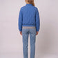 Quilted Jacket with Funnel Collar and Poppers