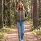 Quilted Jacket with Funnel Collar and Poppers