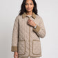 Quilted Jacket with Corduroy Collar