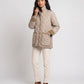 Quilted Jacket with Corduroy Collar