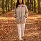 Quilted Jacket with Corduroy Collar