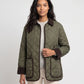 Quilted Jacket with Corduroy Collar