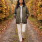 Quilted Jacket with Corduroy Collar