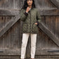 Quilted Jacket with Corduroy Collar