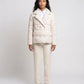 Short Quilted Jacket with Tailored Collar