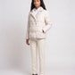 Short Quilted Jacket with Tailored Collar