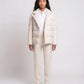 Short Quilted Jacket with Tailored Collar