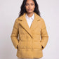 Short Quilted Jacket with Tailored Collar