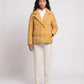 Short Quilted Jacket with Tailored Collar