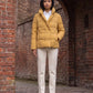 Short Quilted Jacket with Tailored Collar