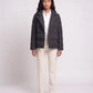 Short Quilted Jacket with Tailored Collar