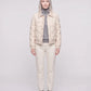 Short Quilted Jacket with Knit Collar
