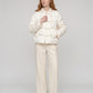 Quilted Jacquard Jacket with Frog Fastenings