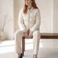 Quilted Jacquard Jacket with Frog Fastenings