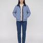 Reversible Quilted Jacket in Gingham