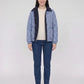 Reversible Quilted Jacket in Gingham