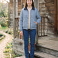 Reversible Quilted Jacket in Gingham