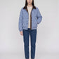 Reversible Quilted Jacket in Gingham