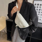 Belt Bag Corduroy with Faux Leather Trim and Removable Strap