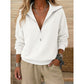 Lapel Collar Half-Zip Sweatshirt