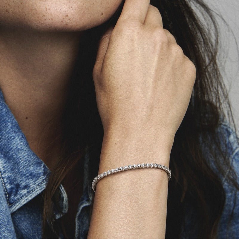Pandora Timeless Sparkling Tennis Bracelet - Silver