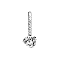 Pandora Sparkling Elevated Heart Ring Clearly 925 Silver